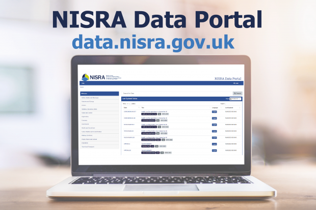 home page of the NISRA Data Portal